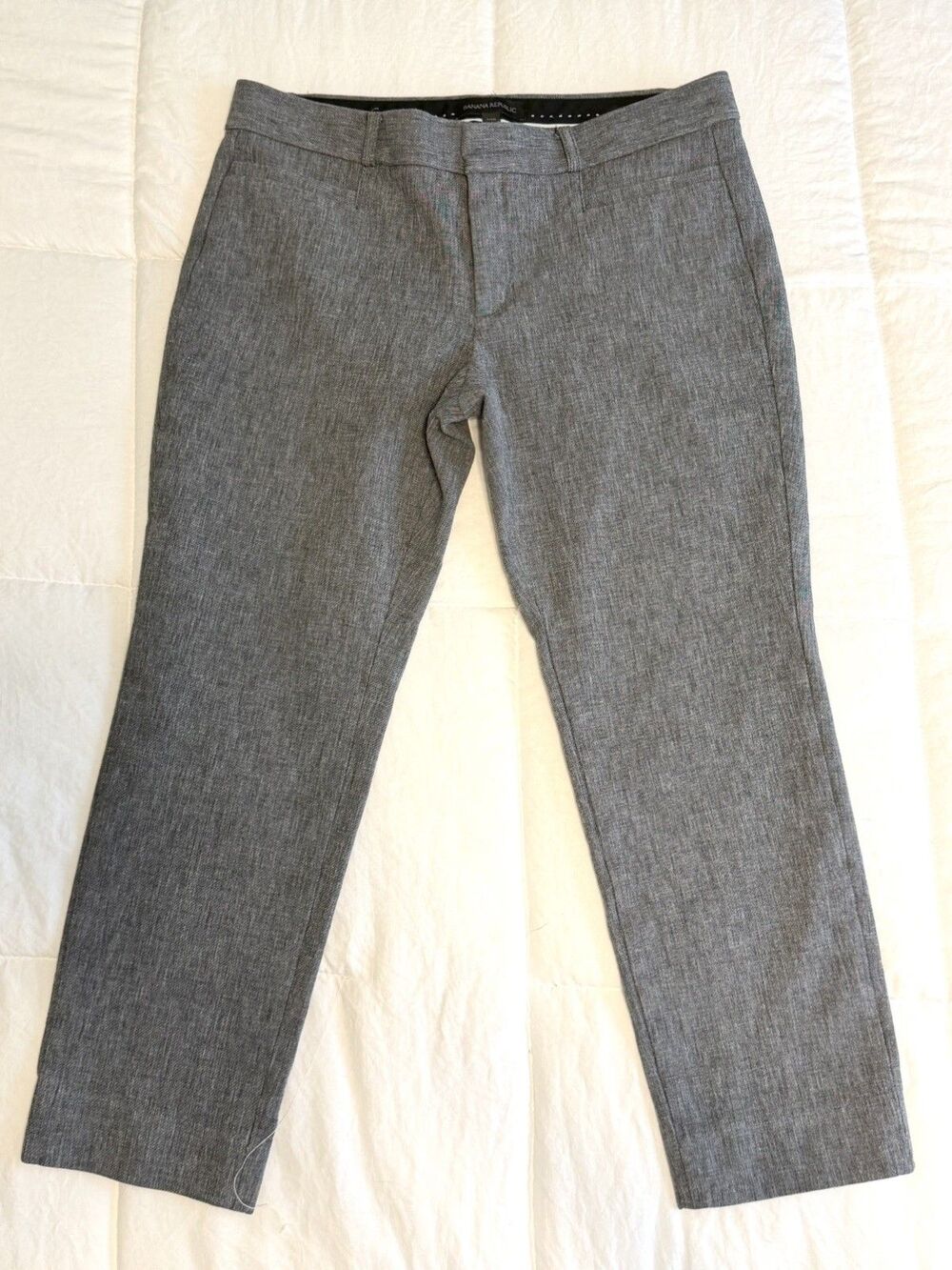 Banana Republic Sloan Slim Ankle Pants Light Grey Career 8 Petite